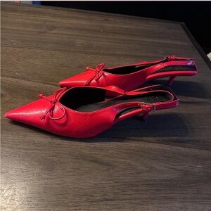 ASOS Red Women's Slingback Heels